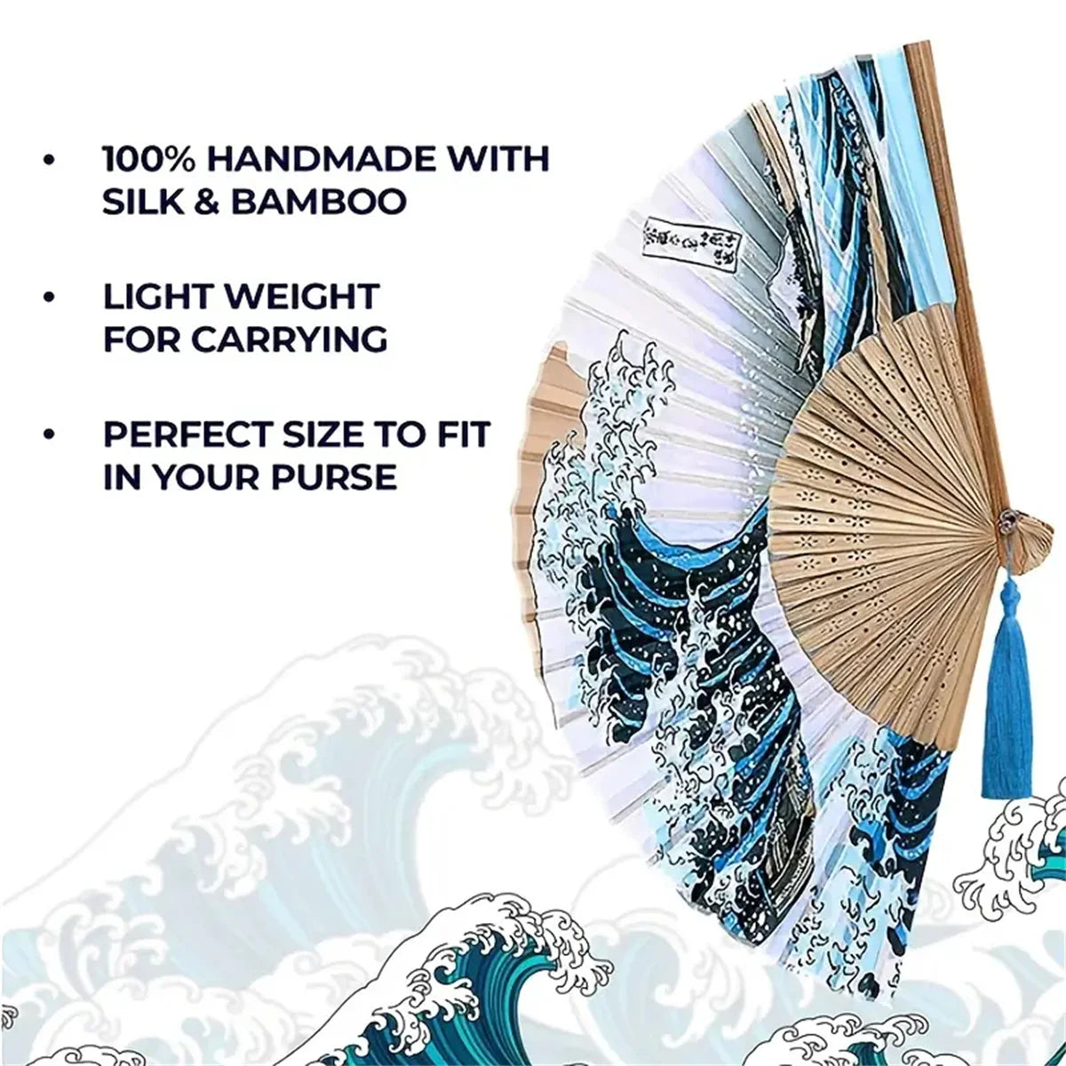 Foldable Hand Fan for Makeup & Summer