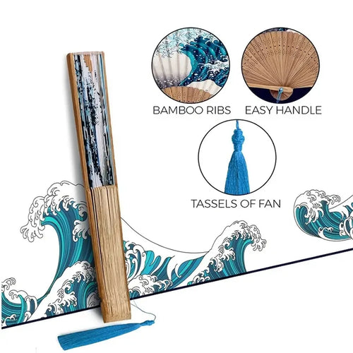 Foldable Hand Fan for Makeup & Summer