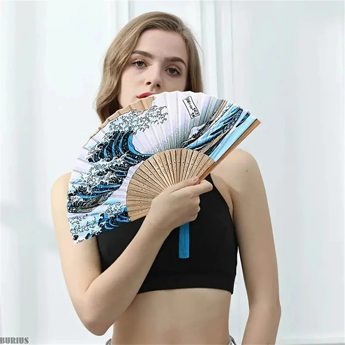 Foldable Hand Fan for Makeup & Summer